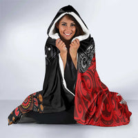 Aotearoa and Australia Toitu Te Tiriti Hooded Blanket Honour the Treaty - Te Tiriti Is Us LT03 - Polynesian Pride