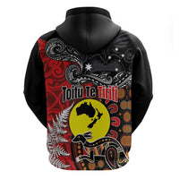 Aotearoa and Australia Toitu Te Tiriti Hoodie Honour the Treaty - Te Tiriti Is Us LT03 - Polynesian Pride