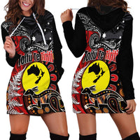 Aotearoa and Australia Toitu Te Tiriti Hoodie Dress Honour the Treaty - Te Tiriti Is Us LT03 - Polynesian Pride