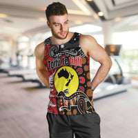 Aotearoa and Australia Toitu Te Tiriti Men Tank Top Honour the Treaty - Te Tiriti Is Us LT03 Black - Polynesian Pride