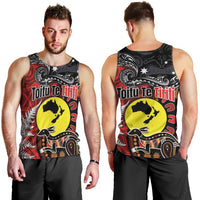 Aotearoa and Australia Toitu Te Tiriti Men Tank Top Honour the Treaty - Te Tiriti Is Us LT03 - Polynesian Pride