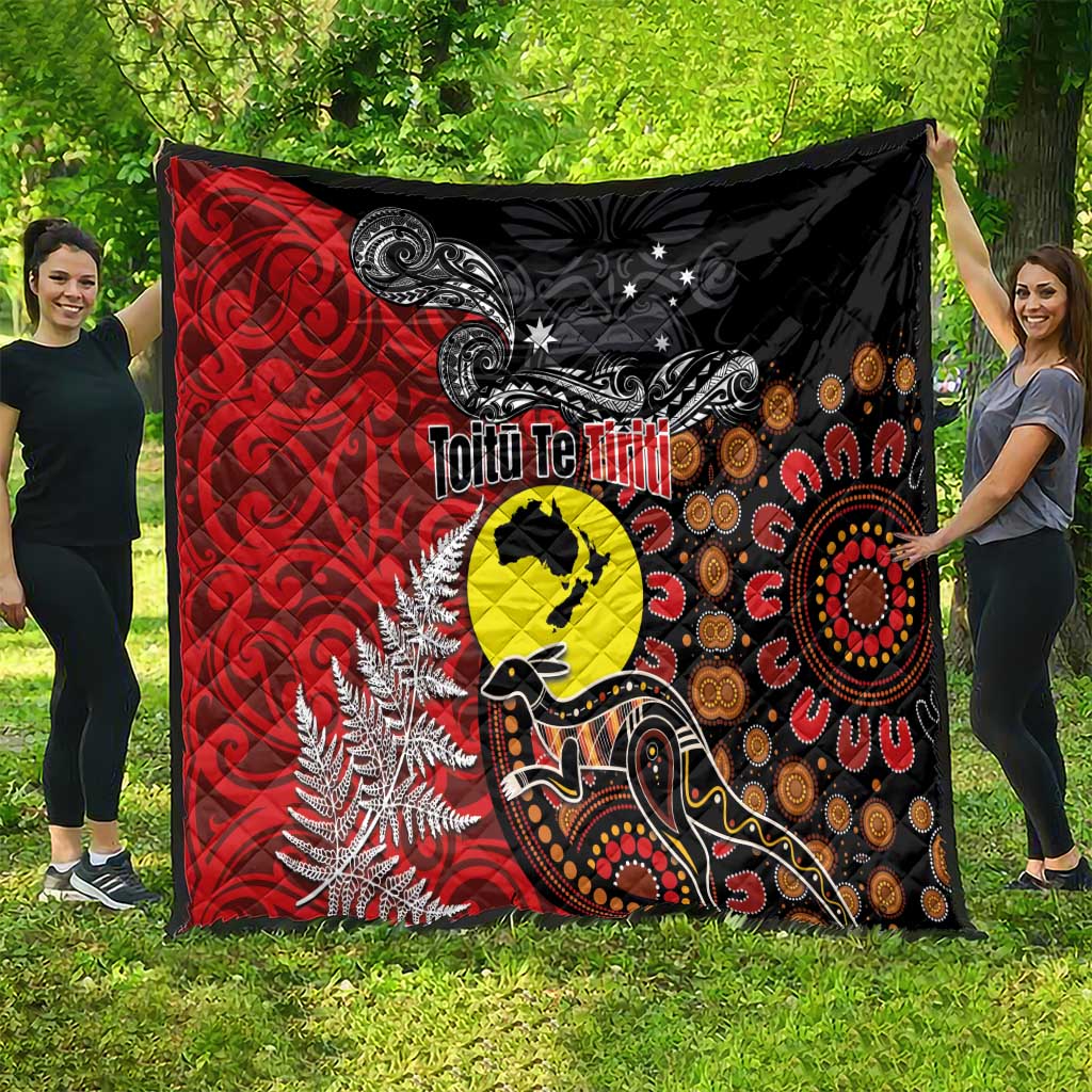 Aotearoa and Australia Toitu Te Tiriti Quilt Honour the Treaty - Te Tiriti Is Us LT03 - Polynesian Pride