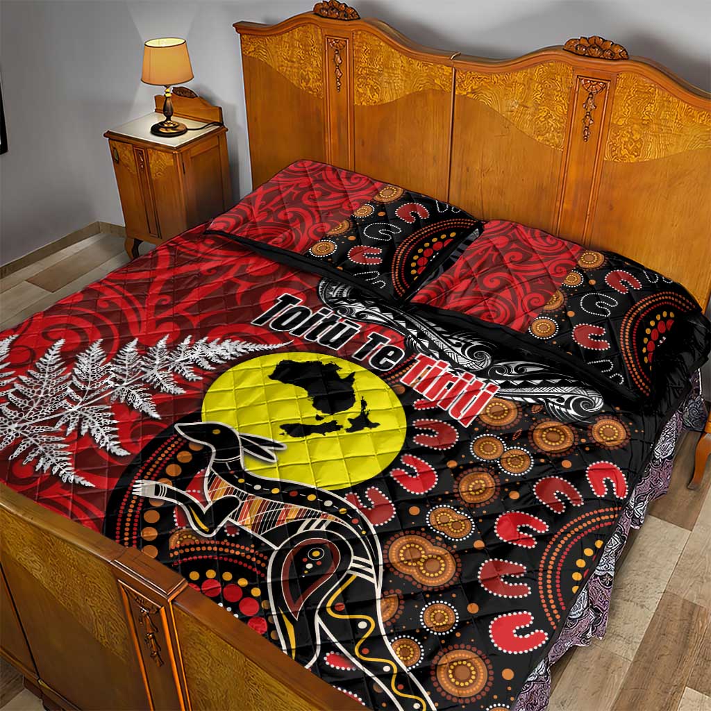 Aotearoa and Australia Toitu Te Tiriti Quilt Bed Set Honour the Treaty - Te Tiriti Is Us LT03 - Polynesian Pride