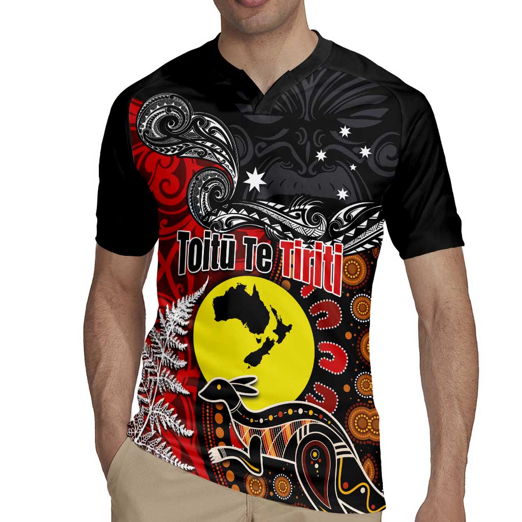 Aotearoa and Australia Toitu Te Tiriti Rugby Jersey Honour the Treaty - Te Tiriti Is Us LT03 - Polynesian Pride