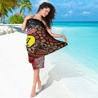 Aotearoa and Australia Toitu Te Tiriti Sarong Honour the Treaty - Te Tiriti Is Us LT03 - Polynesian Pride