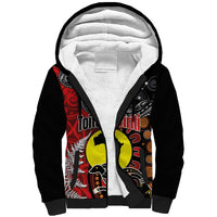 Aotearoa and Australia Toitu Te Tiriti Sherpa Hoodie Honour the Treaty - Te Tiriti Is Us LT03 Unisex Black - Polynesian Pride