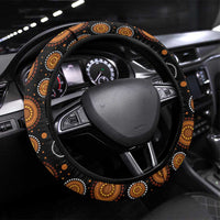 Aotearoa and Australia Toitu Te Tiriti Steering Wheel Cover Honour the Treaty - Te Tiriti Is Us LT03 Universal Fit Black - Polynesian Pride