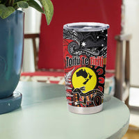 Aotearoa and Australia Toitu Te Tiriti Tumbler Cup Honour the Treaty - Te Tiriti Is Us LT03 - Polynesian Pride