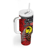 Aotearoa and Australia Toitu Te Tiriti Tumbler With Handle Honour the Treaty - Te Tiriti Is Us LT03 - Polynesian Pride