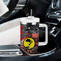 Aotearoa and Australia Toitu Te Tiriti Tumbler With Handle Honour the Treaty - Te Tiriti Is Us LT03 - Polynesian Pride