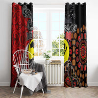 Aotearoa and Australia Toitu Te Tiriti Window Curtain Honour the Treaty - Te Tiriti Is Us LT03 - Polynesian Pride