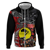 Aotearoa and Australia Toitu Te Tiriti Zip Hoodie Honour the Treaty - Te Tiriti Is Us LT03 Zip Hoodie Black - Polynesian Pride