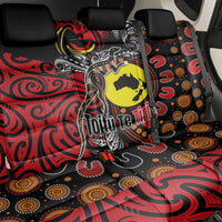 Aotearoa and Australia Toitu Te Tiriti Back Car Seat Cover Honour the Treaty - Stand Together Stand Stronger LT03 - Polynesian Pride