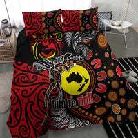 Aotearoa and Australia Toitu Te Tiriti Bedding Set Honour the Treaty - Stand Together Stand Stronger LT03 - Polynesian Pride
