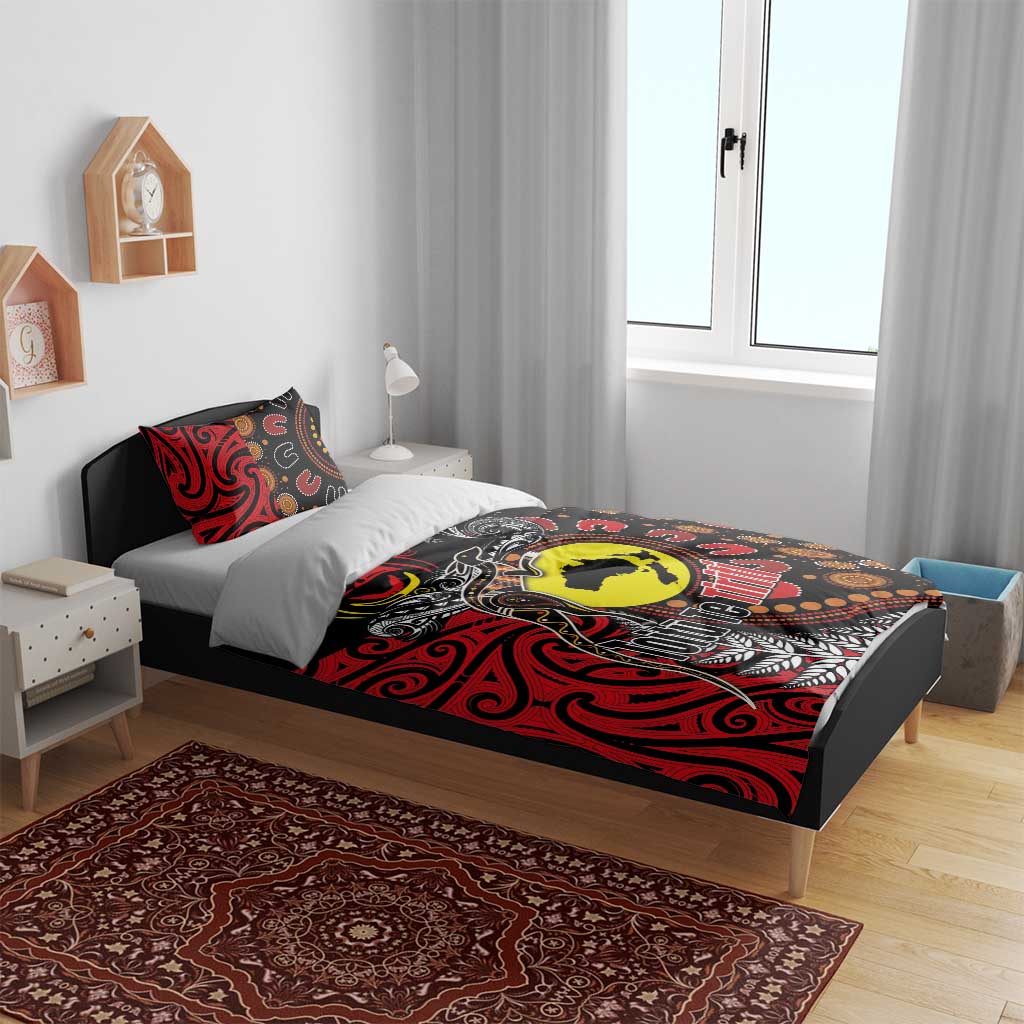 Aotearoa and Australia Toitu Te Tiriti Bedding Set Honour the Treaty - Stand Together Stand Stronger LT03 - Polynesian Pride