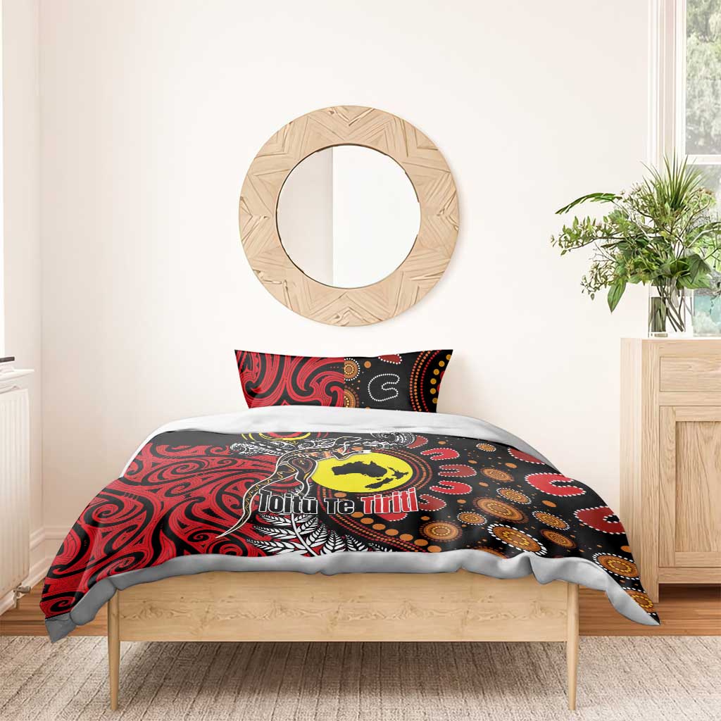 Aotearoa and Australia Toitu Te Tiriti Bedding Set Honour the Treaty - Stand Together Stand Stronger LT03 - Polynesian Pride
