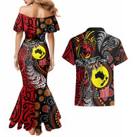 Aotearoa and Australia Toitu Te Tiriti Couples Matching Mermaid Dress and Hawaiian Shirt Honour the Treaty - Stand Together Stand Stronger LT03 - Polynesian Pride