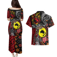 Aotearoa and Australia Toitu Te Tiriti Couples Matching Puletasi and Hawaiian Shirt Honour the Treaty - Stand Together Stand Stronger LT03 - Polynesian Pride