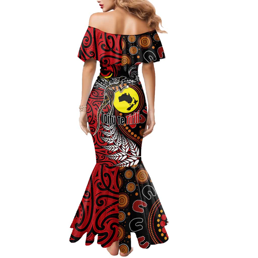 Aotearoa and Australia Toitu Te Tiriti Family Matching Mermaid Dress and Hawaiian Shirt Honour the Treaty - Stand Together Stand Stronger LT03 - Polynesian Pride