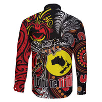 Aotearoa and Australia Toitu Te Tiriti Family Matching Off Shoulder Short Dress and Hawaiian Shirt Honour the Treaty - Stand Together Stand Stronger LT03 - Polynesian Pride