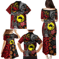 Aotearoa and Australia Toitu Te Tiriti Family Matching Puletasi and Hawaiian Shirt Honour the Treaty - Stand Together Stand Stronger LT03 - Polynesian Pride