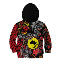 Aotearoa and Australia Toitu Te Tiriti Kid Hoodie Honour the Treaty - Stand Together Stand Stronger LT03 - Polynesian Pride