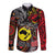 Aotearoa and Australia Toitu Te Tiriti Long Sleeve Button Shirt Honour the Treaty - Stand Together Stand Stronger