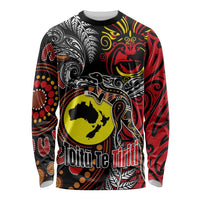 Aotearoa and Australia Toitu Te Tiriti Long Sleeve Shirt Honour the Treaty - Stand Together Stand Stronger LT03 Unisex Black - Polynesian Pride