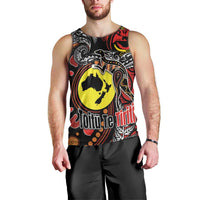 Aotearoa and Australia Toitu Te Tiriti Men Tank Top Honour the Treaty - Stand Together Stand Stronger LT03 - Polynesian Pride