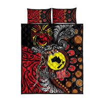 Aotearoa and Australia Toitu Te Tiriti Quilt Bed Set Honour the Treaty - Stand Together Stand Stronger LT03 - Polynesian Pride