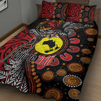 Aotearoa and Australia Toitu Te Tiriti Quilt Bed Set Honour the Treaty - Stand Together Stand Stronger LT03 - Polynesian Pride