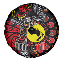 Aotearoa and Australia Toitu Te Tiriti Spare Tire Cover Honour the Treaty - Stand Together Stand Stronger LT03 - Polynesian Pride
