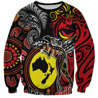 Aotearoa and Australia Toitu Te Tiriti Sweatshirt Honour the Treaty - Stand Together Stand Stronger LT03 Unisex Black - Polynesian Pride
