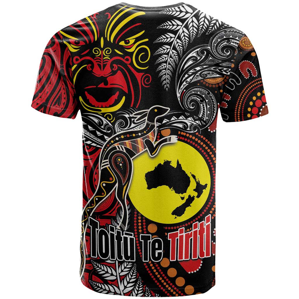 Aotearoa and Australia Toitu Te Tiriti T Shirt Honour the Treaty - Stand Together Stand Stronger LT03 - Polynesian Pride