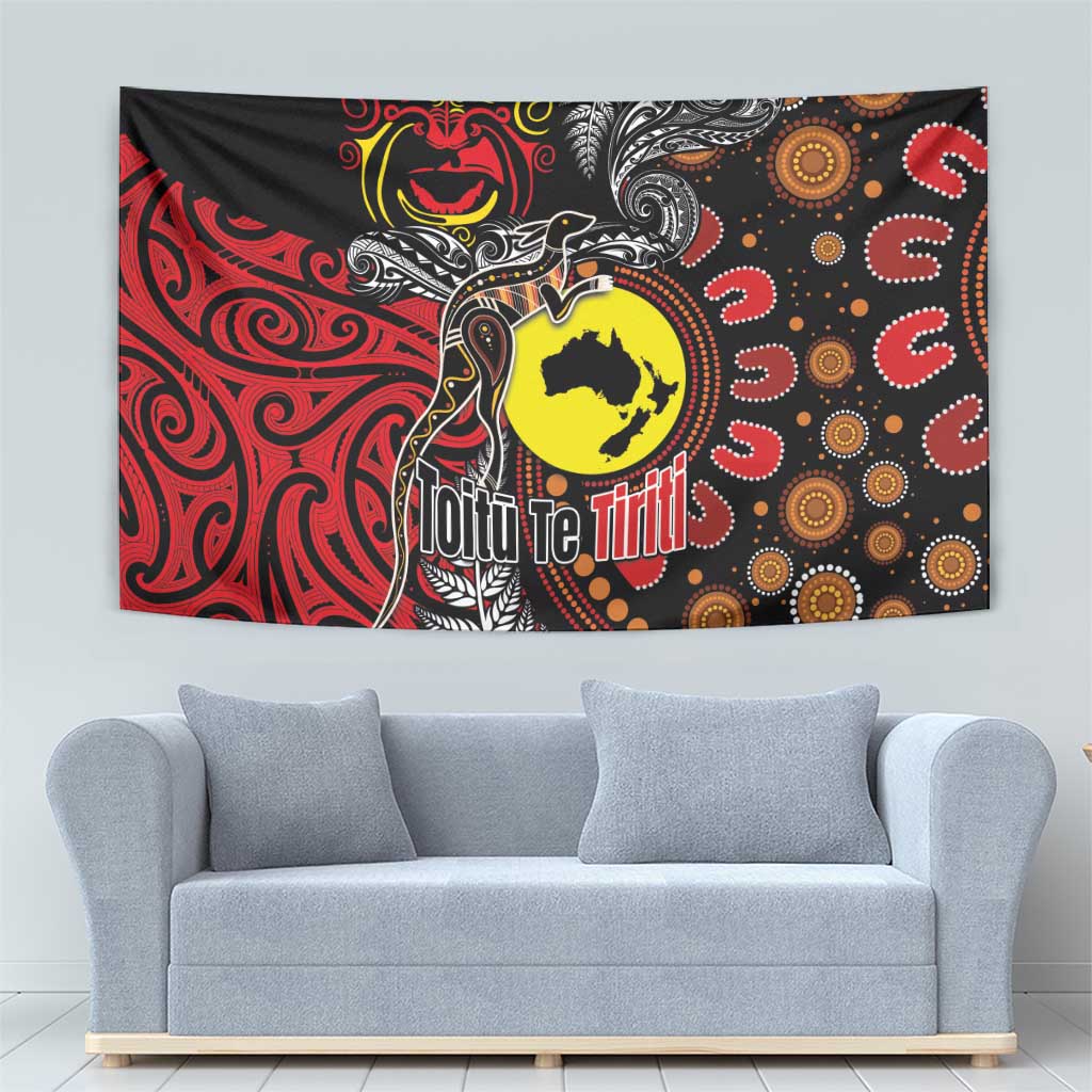 Aotearoa and Australia Toitu Te Tiriti Tapestry Honour the Treaty - Stand Together Stand Stronger LT03 - Polynesian Pride