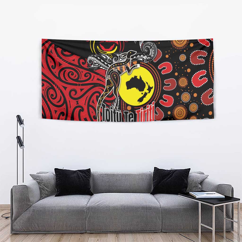 Aotearoa and Australia Toitu Te Tiriti Tapestry Honour the Treaty - Stand Together Stand Stronger LT03 - Polynesian Pride