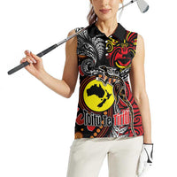 Aotearoa and Australia Toitu Te Tiriti Women Sleeveless Polo Shirt Honour the Treaty - Stand Together Stand Stronger LT03 - Polynesian Pride
