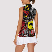 Aotearoa and Australia Toitu Te Tiriti Women Sleeveless Polo Shirt Honour the Treaty - Stand Together Stand Stronger LT03 - Polynesian Pride