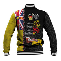 Aotearoa and Niue Toitu Te Tiriti Baseball Jacket Honour the Treaty - Fight Together Stand Together LT03 - Polynesian Pride