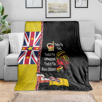 Aotearoa and Niue Toitu Te Tiriti Blanket Honour the Treaty - Fight Together Stand Together LT03 - Polynesian Pride