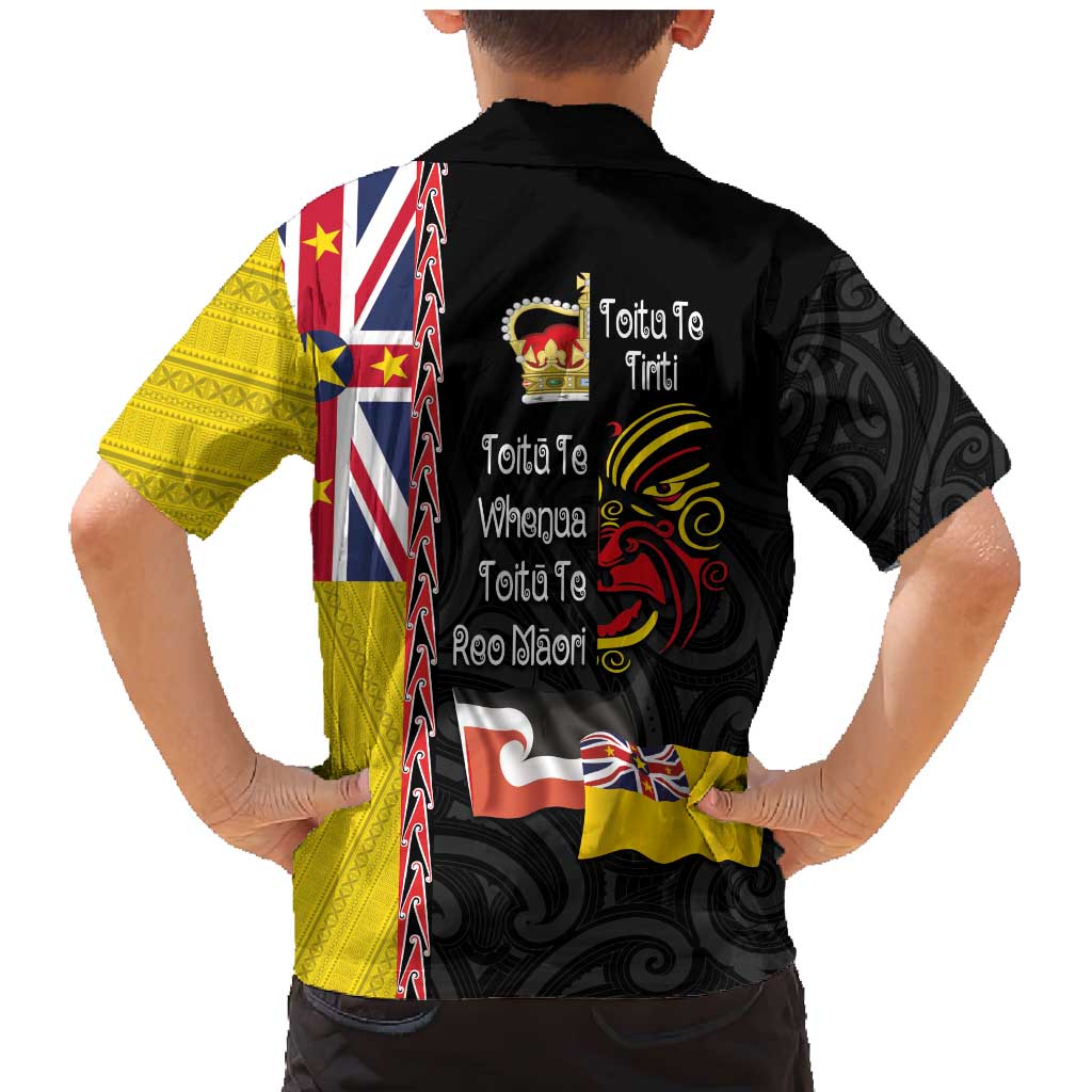 Aotearoa and Niue Toitu Te Tiriti Family Matching Mermaid Dress and Hawaiian Shirt Honour the Treaty - Fight Together Stand Together LT03 - Polynesian Pride