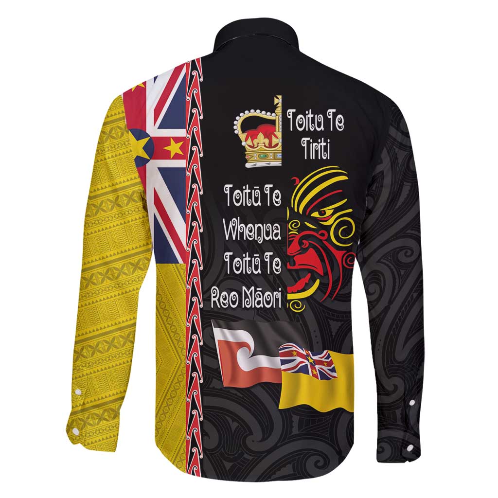 Aotearoa and Niue Toitu Te Tiriti Family Matching Tank Maxi Dress and Hawaiian Shirt Honour the Treaty - Fight Together Stand Together LT03 - Polynesian Pride