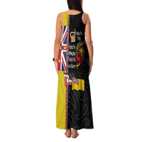 Aotearoa and Niue Toitu Te Tiriti Family Matching Tank Maxi Dress and Hawaiian Shirt Honour the Treaty - Fight Together Stand Together LT03 - Polynesian Pride