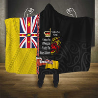 Aotearoa and Niue Toitu Te Tiriti Hooded Blanket Honour the Treaty - Fight Together Stand Together LT03 - Polynesian Pride