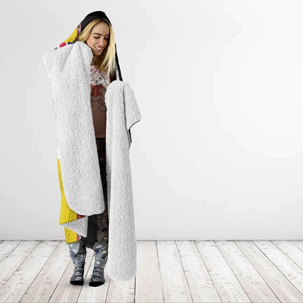 Aotearoa and Niue Toitu Te Tiriti Hooded Blanket Honour the Treaty - Fight Together Stand Together LT03 - Polynesian Pride