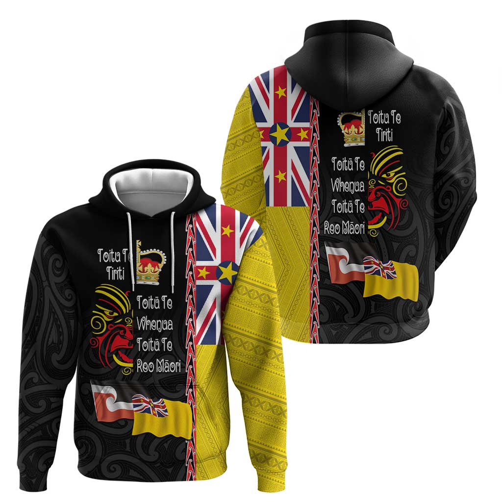 Aotearoa and Niue Toitu Te Tiriti Hoodie Honour the Treaty - Fight Together Stand Together LT03 - Polynesian Pride