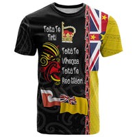 Aotearoa and Niue Toitu Te Tiriti T Shirt Honour the Treaty - Fight Together Stand Together LT03 Black - Polynesian Pride