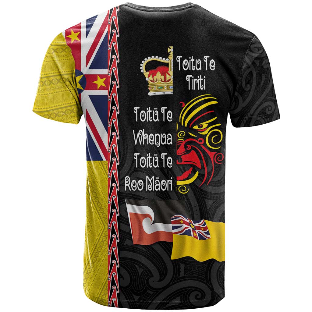 Aotearoa and Niue Toitu Te Tiriti T Shirt Honour the Treaty - Fight Together Stand Together LT03 - Polynesian Pride