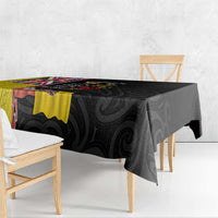 Aotearoa and Niue Toitu Te Tiriti Tablecloth Honour the Treaty - Fight Together Stand Together LT03 - Polynesian Pride