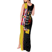 Aotearoa and Niue Toitu Te Tiriti Tank Maxi Dress Honour the Treaty - Fight Together Stand Together LT03 - Polynesian Pride
